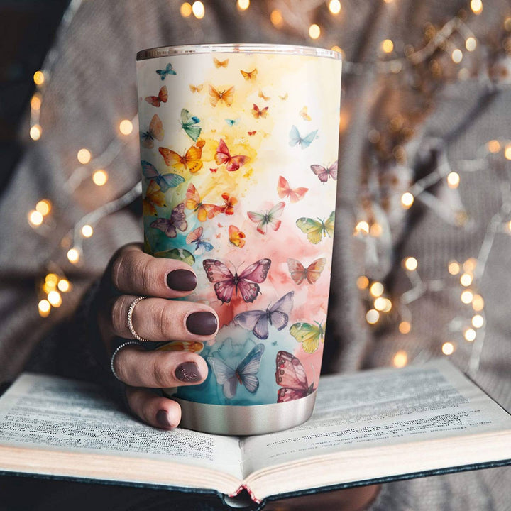Shineful 20oz Tumbler Butterfly Colorful