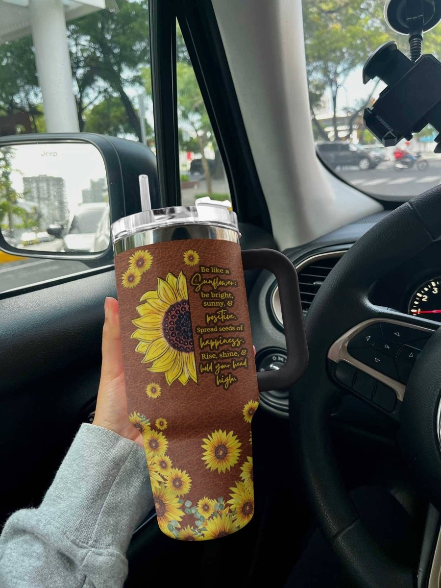 40 Oz Sunflower Shineful™ Tumbler Be Like A Lk8 40Oz