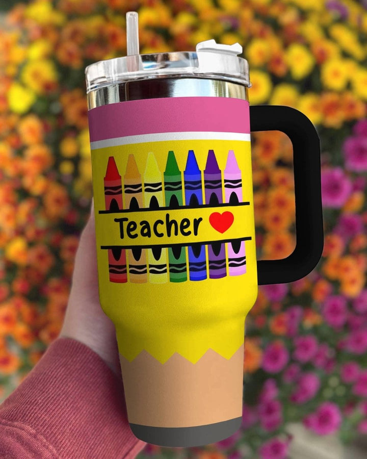 40 Oz Teacher Persionalized Shineful™ Tumbler My Pencil Lk8 40Oz