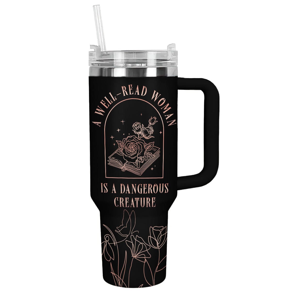 Reading 40 Oz Shineful™ Tumbler Well-Read Woman Nl09 Black 40Oz