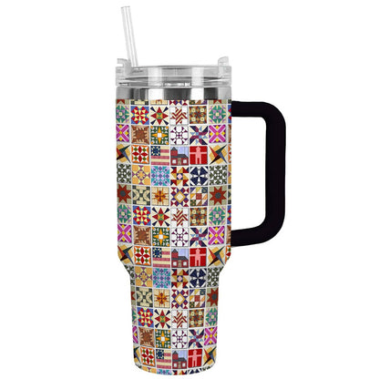 Shineful Tumbler Quilting pattern