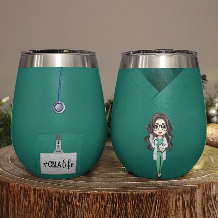 Shineful Because Your Life Is Worth My Time Personalized Wine Tumbler