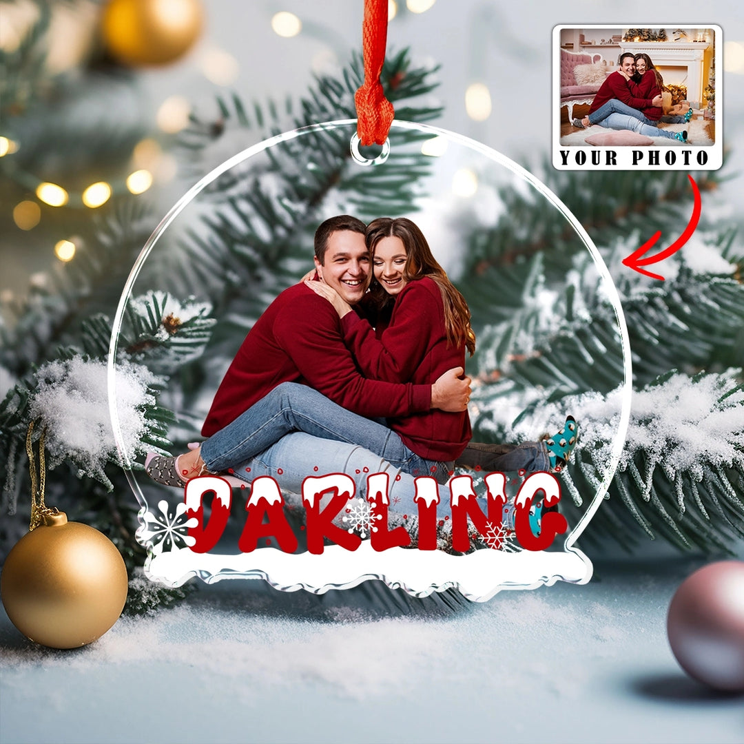 Shineful Decoration Ornament Family Personalized Upload Photo Snow