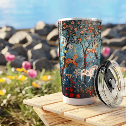 Shineful 20oz Tumbler Horse In Fairytale Forest