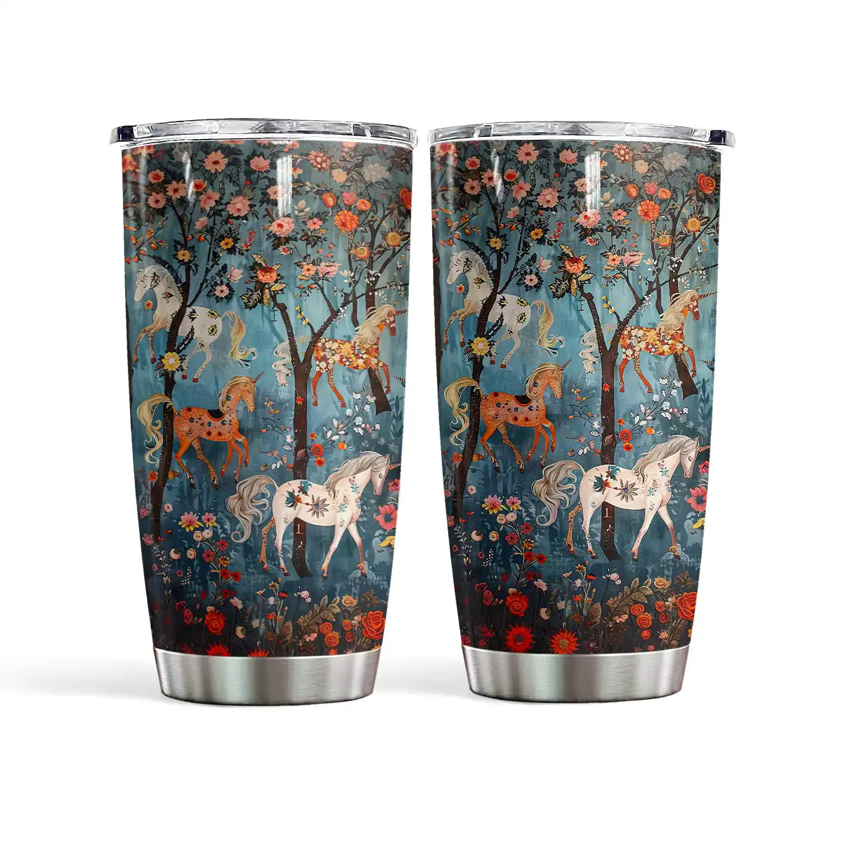 Shineful 20oz Tumbler Horse In Fairytale Forest