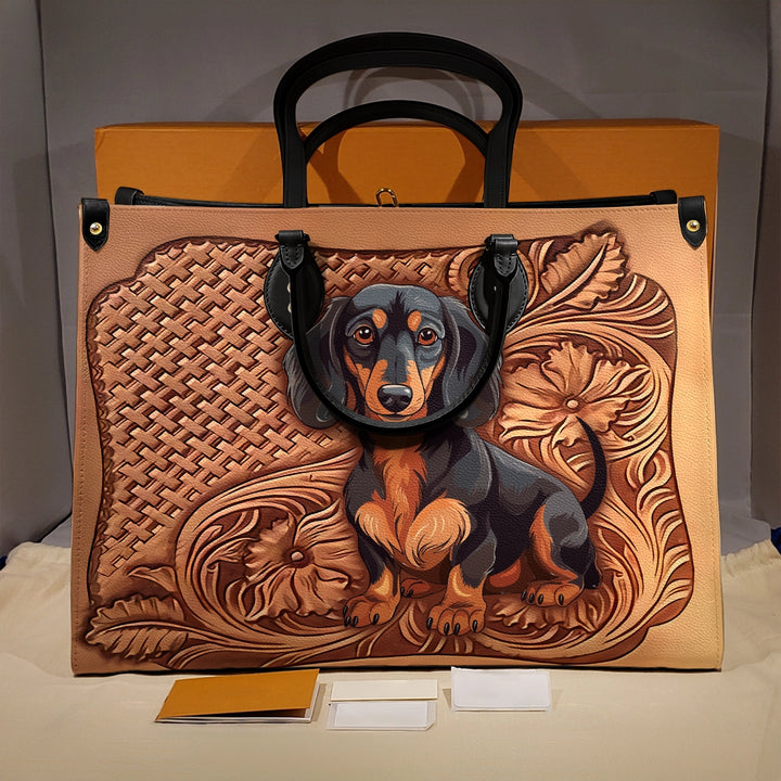 Shineful Leather Bag Dachshund Strength