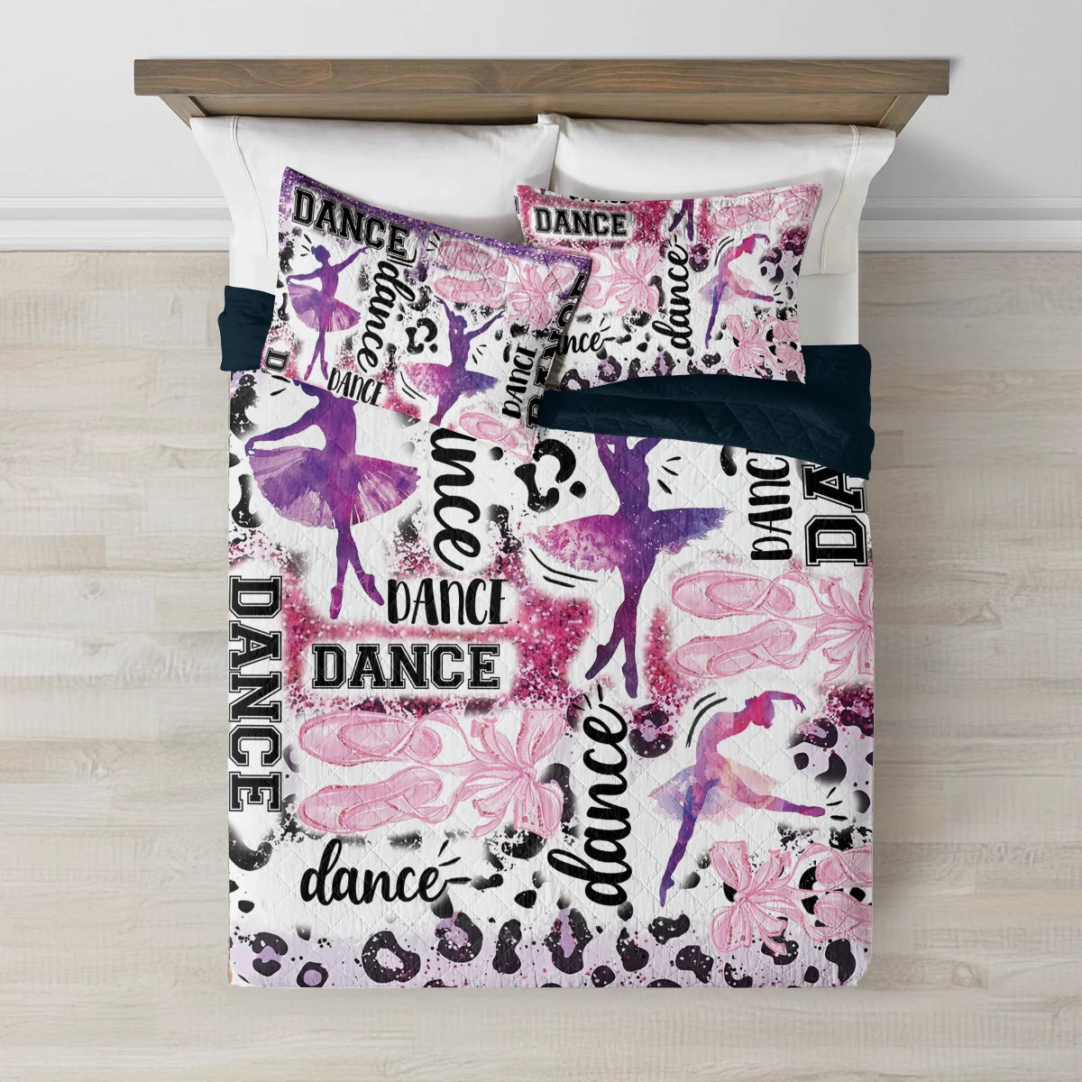 Shineful All Season Quilt 3-Piece Set Ballet Dance Fever