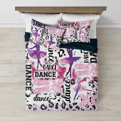 Shineful All Season Quilt 3-Piece Set Ballet Dance Fever