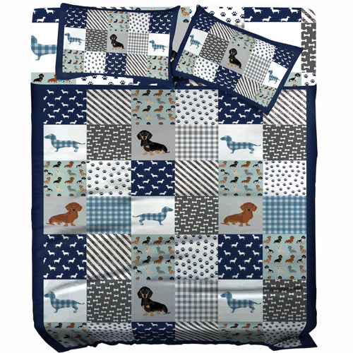 Shineful 4-Piece Bed Sheet Set Dachshund Delight