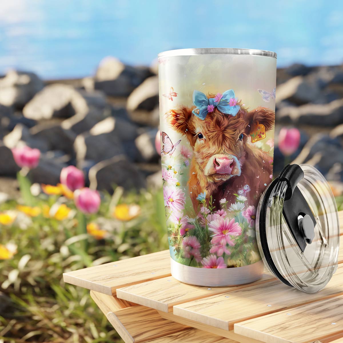 Shineful 20oz Tumbler Baby Cow