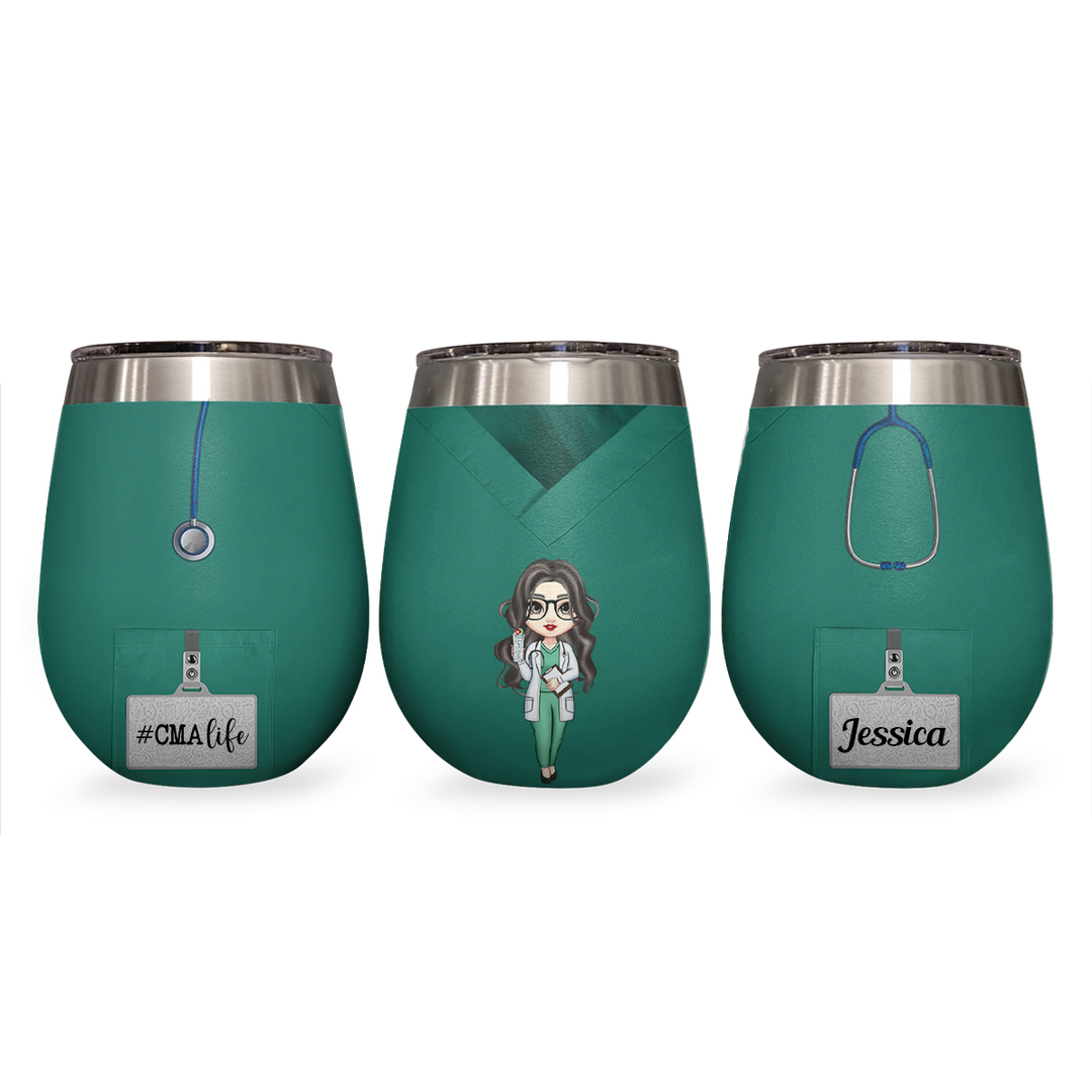 Shineful Because Your Life Is Worth My Time Personalized Wine Tumbler