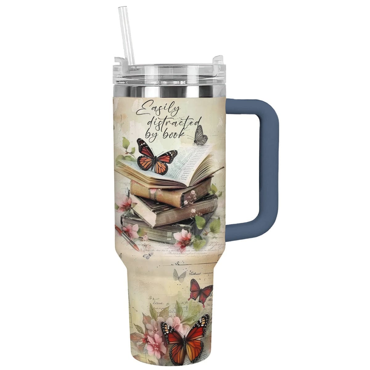 Reading Shineful™ Tumbler Easily Distracted Nl09 Navy 40Oz