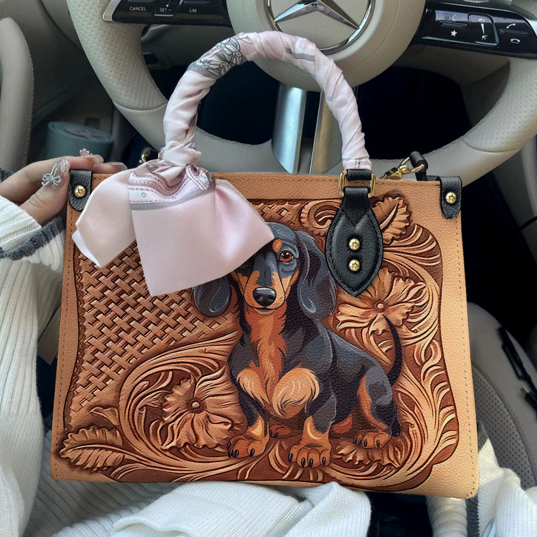 Shineful Leather Bag Dachshund Strength