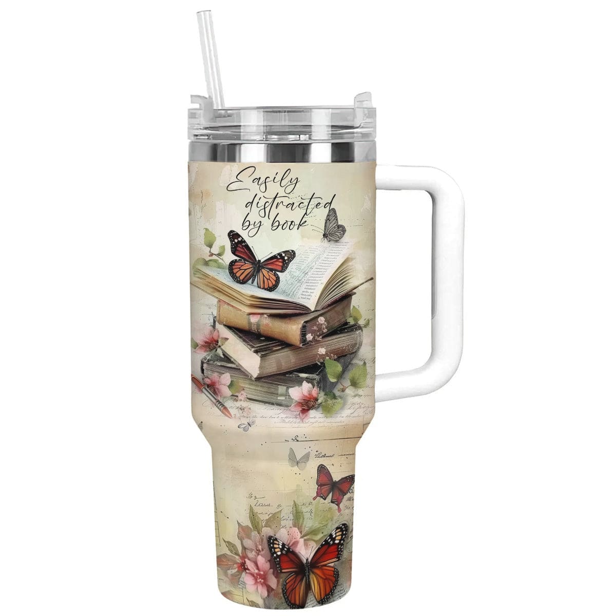 Reading Shineful™ Tumbler Easily Distracted Nl09 White 40Oz