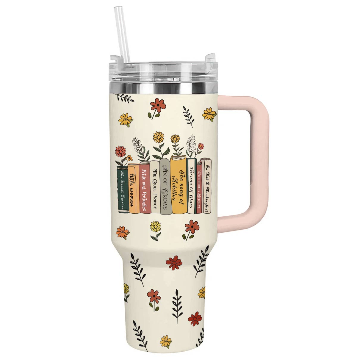 Reading 40 Oz Shineful™ Tumbler My Book List Nl09 Pink 40Oz