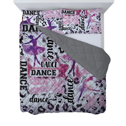 Shineful All Season Quilt 3-Piece Set Ballet Dance Fever