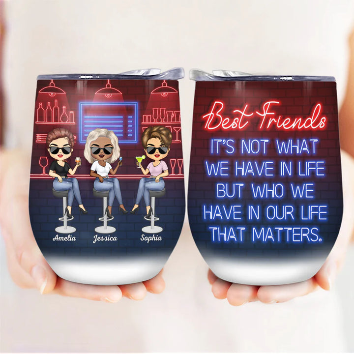 Shineful Wine Tumbler Gift For BFF - You're My Favorite Best Friends Personalized