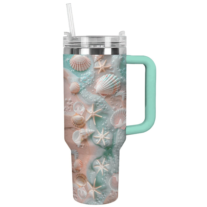 Shineful Tumbler Vibrant Seashell Serenity Tumbler