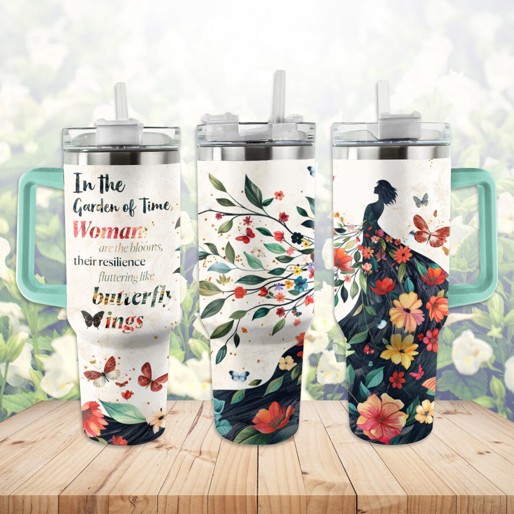 Shineful Tumbler The Garden Of Time Butterfly Nature Lovers KL30