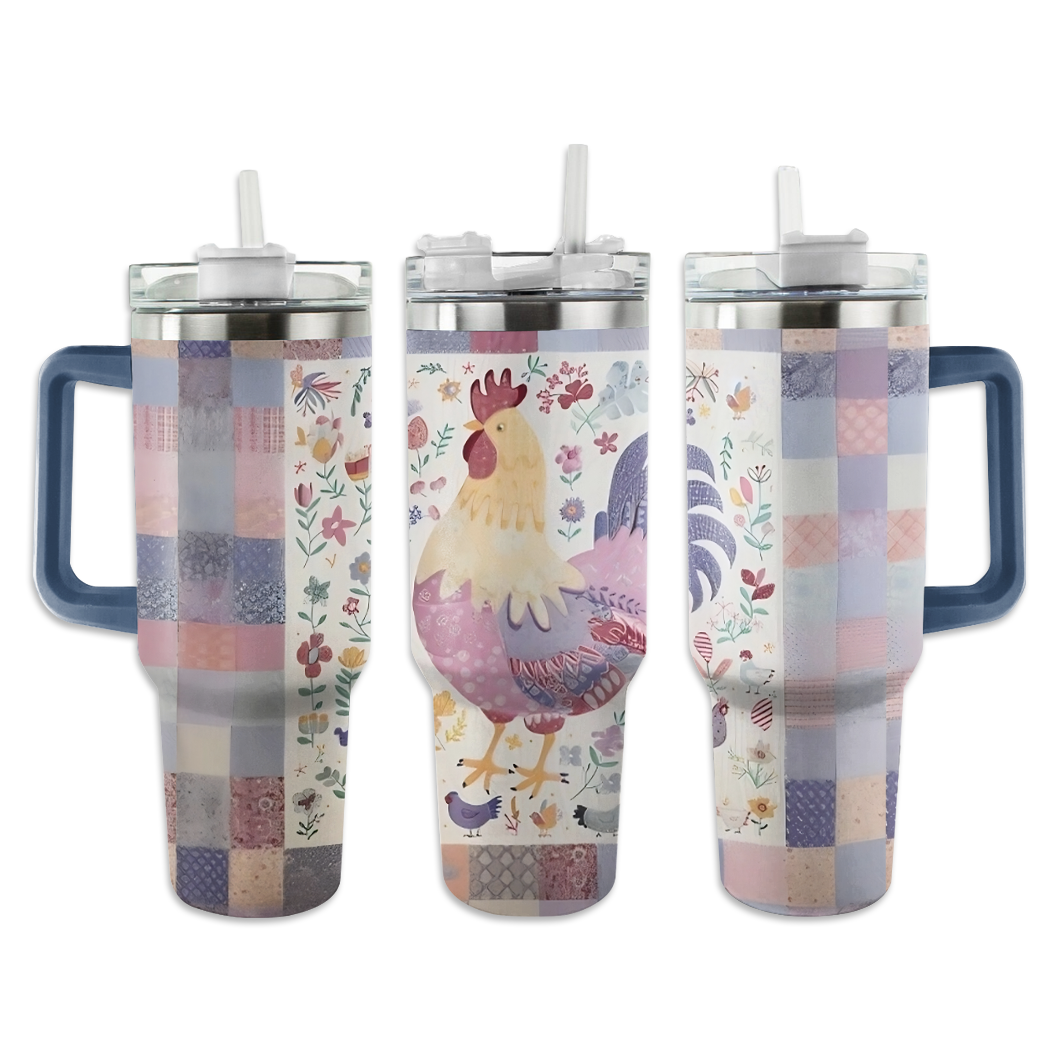 Shineful Tumbler Quilting Lovers Chicken Quilt Quilt Patterns KL30