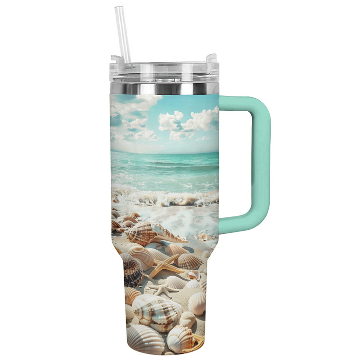 Shineful Tumbler Wave and Shell Harmony