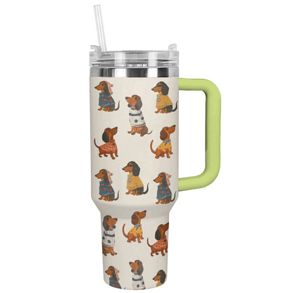 Shineful Tumbler Retro Dachshund Delight