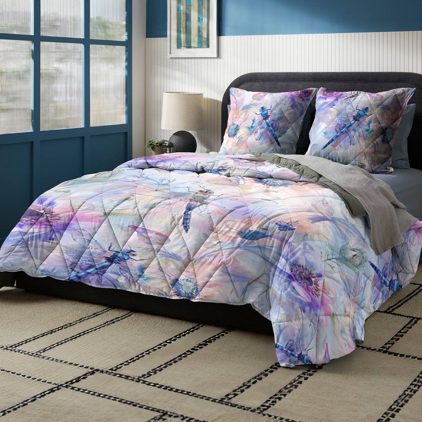 Shineful - All Season Quilt 3-Piece Set Charming Dragonfly