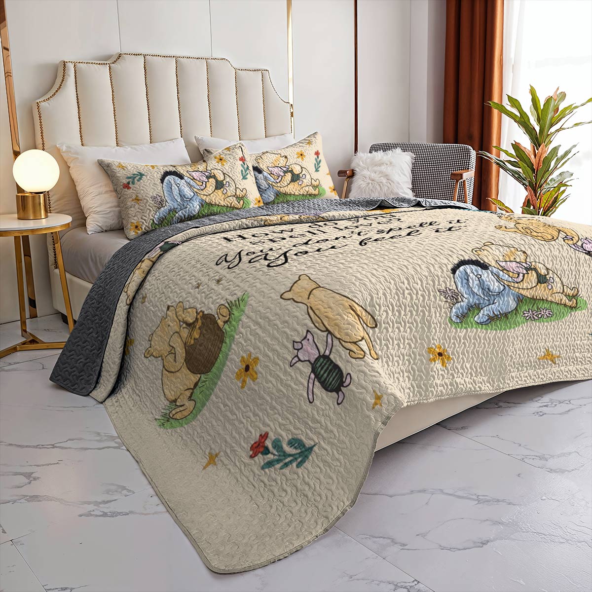 Shineful All Season Quilt 3-Piece Set - Pooh The Love