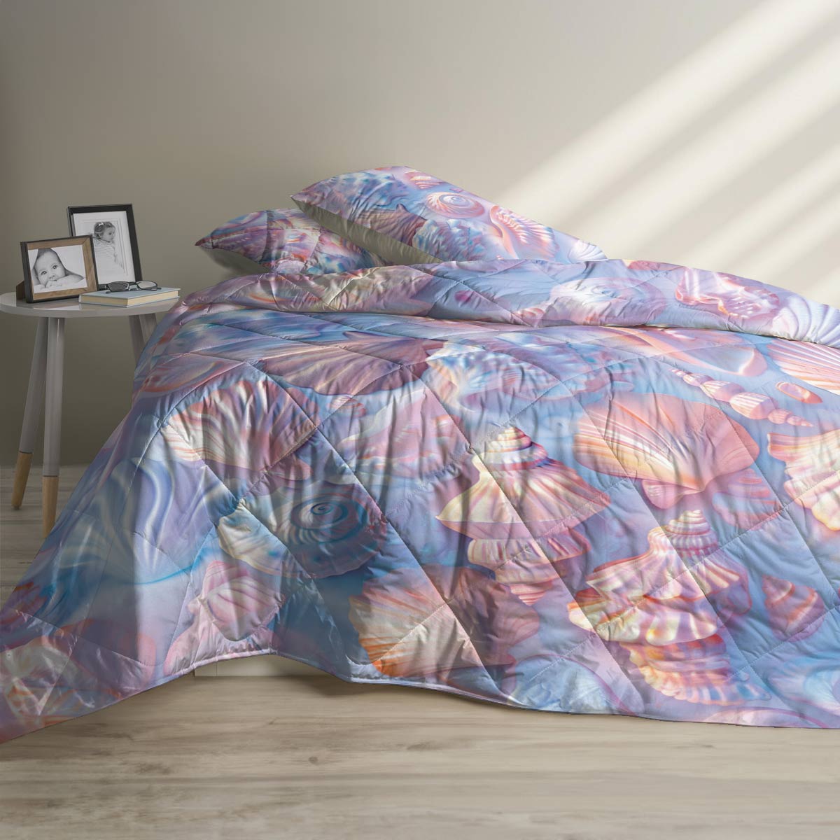 Shineful All Season Quilt 3-Piece Set - Gorerous Seashell