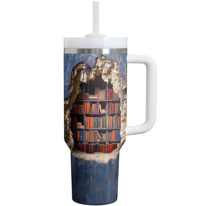 Book Lover Tumbler Shineful Library Nook