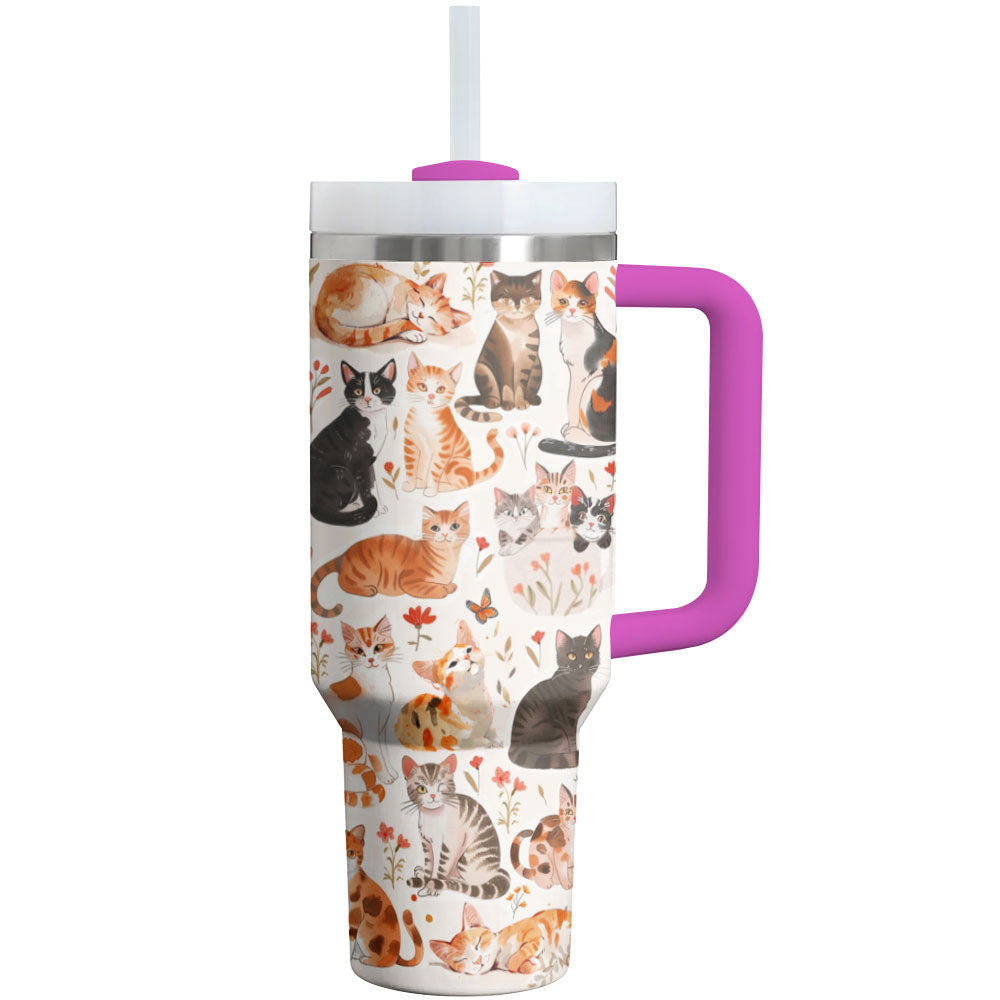 Cat Tumbler Shineful Charming Kittens