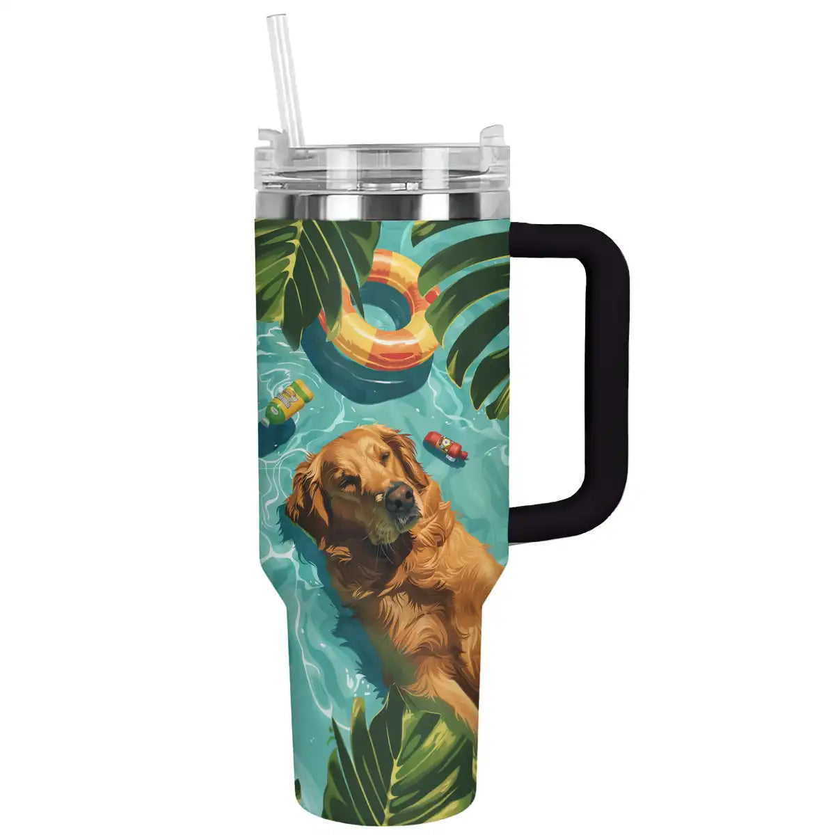 Shineful Tumbler Puppy Poolside