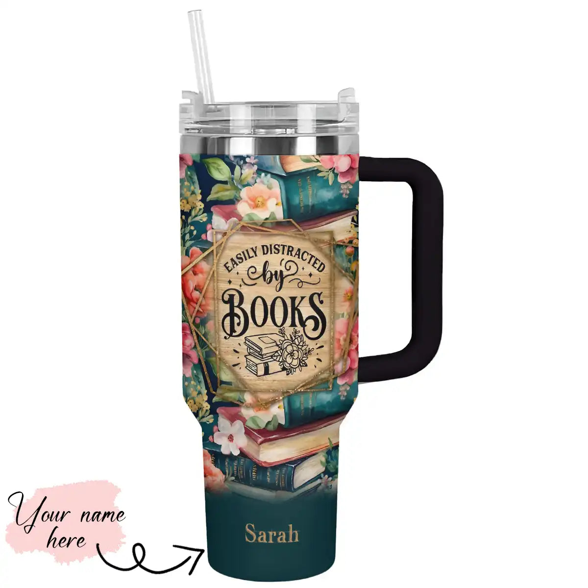 Shineful Tumbler Reading Personalized ShinefulTumbler Easily Distracted