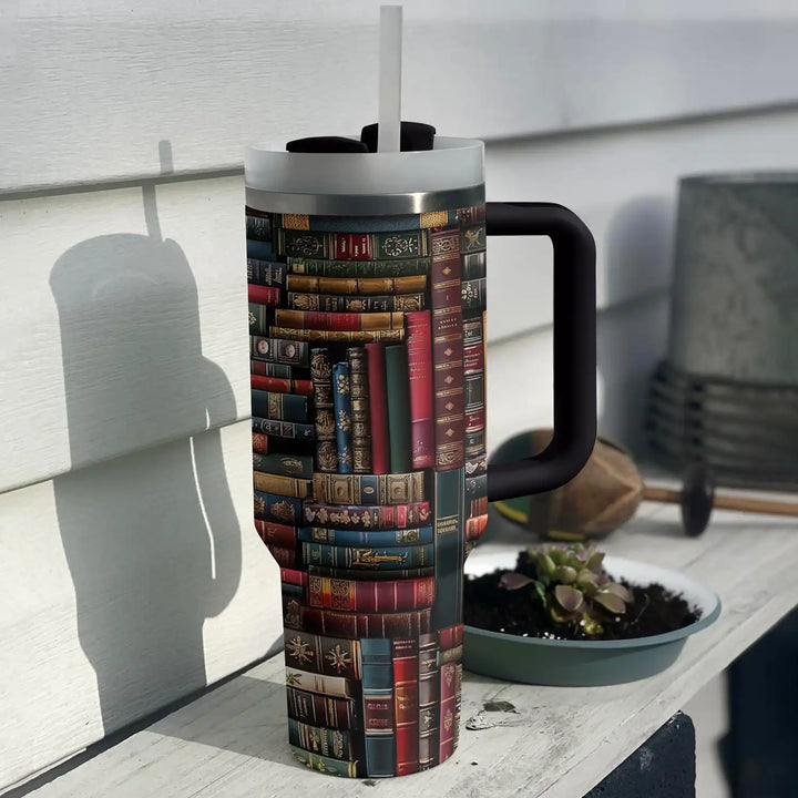 Shineful Tumbler Vintage Books Lovely