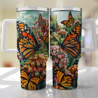 Shineful Tumbler Save The Monarch And Milkweed Plant