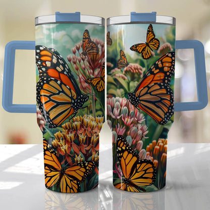 Shineful Tumbler Save The Monarch And Milkweed Plant