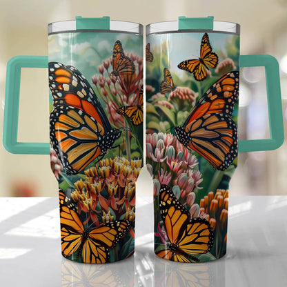 Shineful Tumbler Save The Monarch And Milkweed Plant