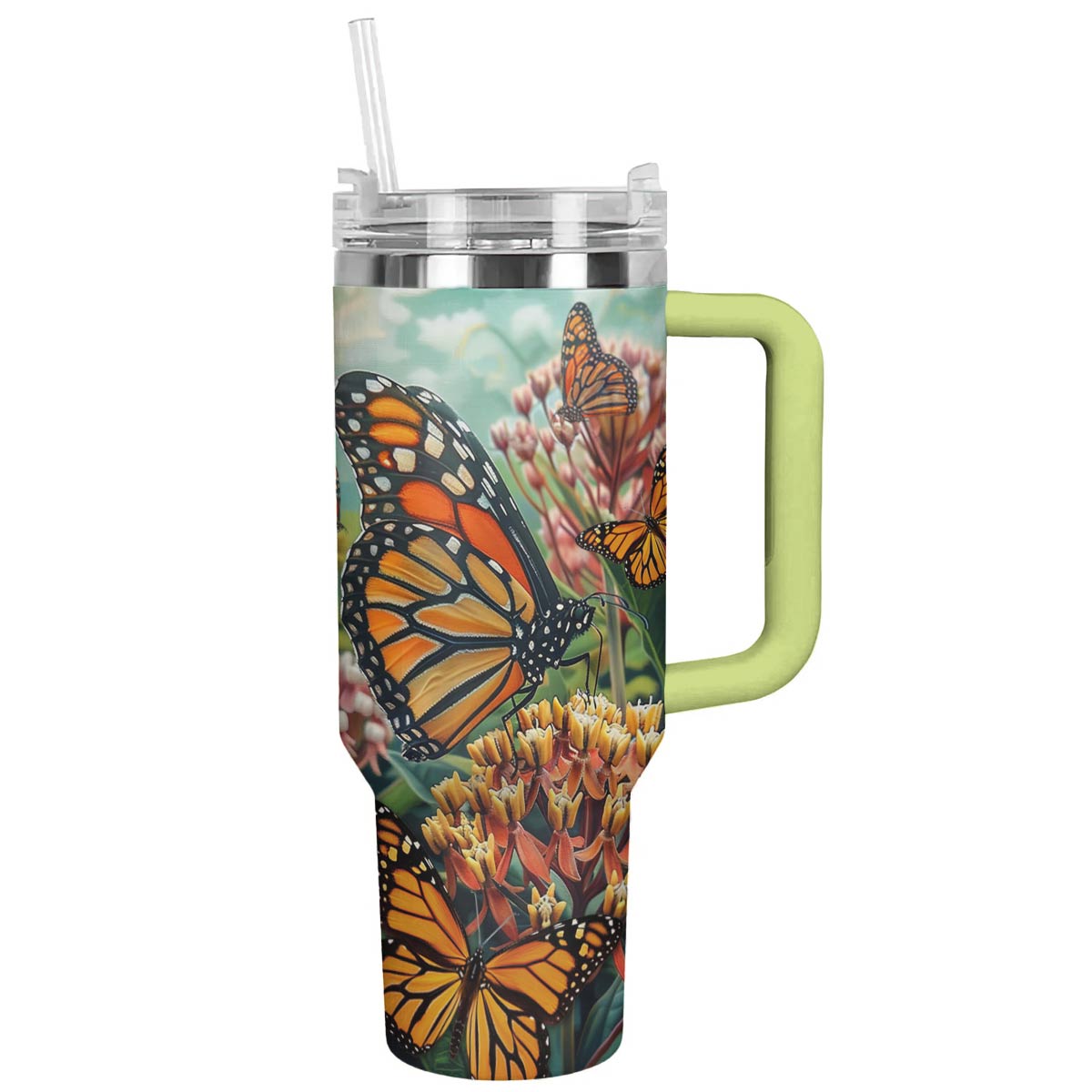 Shineful Tumbler Save The Monarch And Milkweed Plant