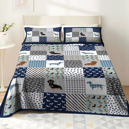 Shineful 4-Piece Bed Sheet Set Dachshund Delight