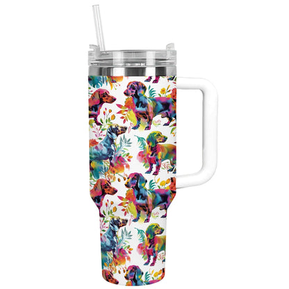 Shineful Tumbler Colorful Canine Dachshund