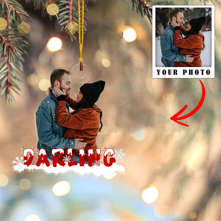 Family Shineful® Decoration Ornament Personalized Upload Photo Snow Mn8 Darling