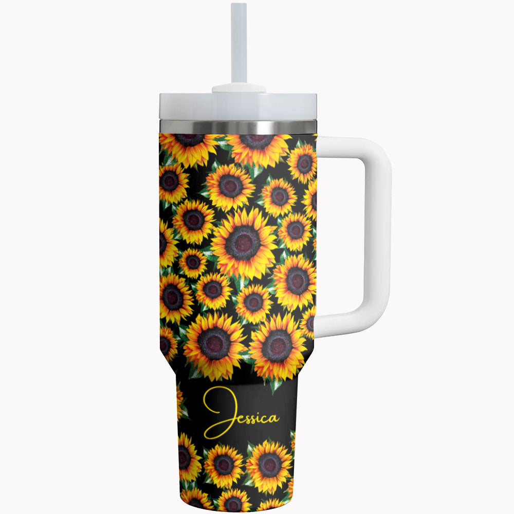 Shineful Tumbler Sunflower Personalized Gorgeous Sunflower