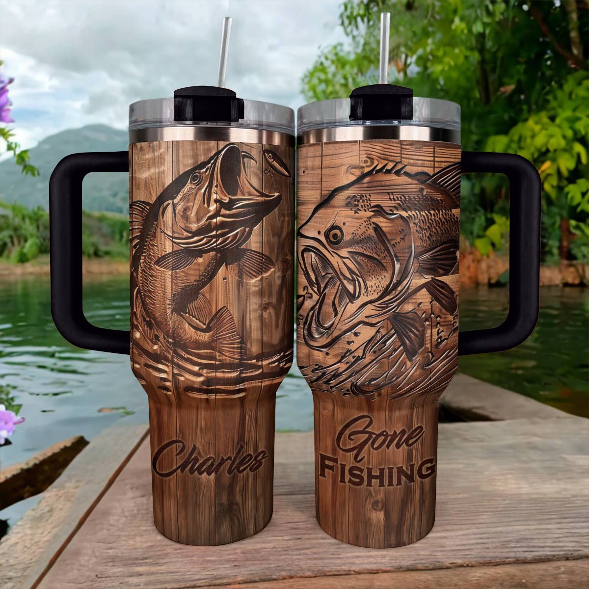 Shineful Tumbler Gone Fishing 3 Styles