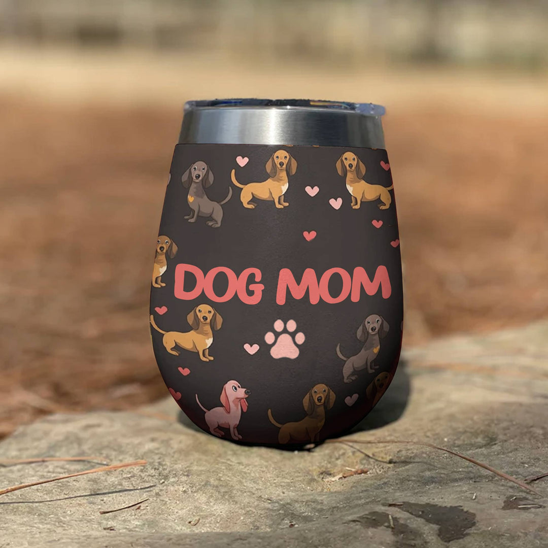 Shineful Wine Tumbler Dog Mom