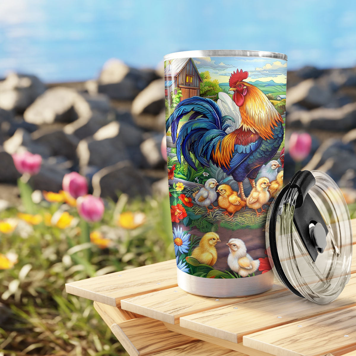 Shineful 20oz Tumbler Chicken Fam