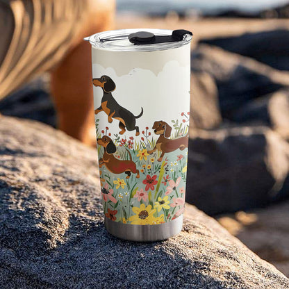 Shineful 20oz Tumbler Dachshund Delight