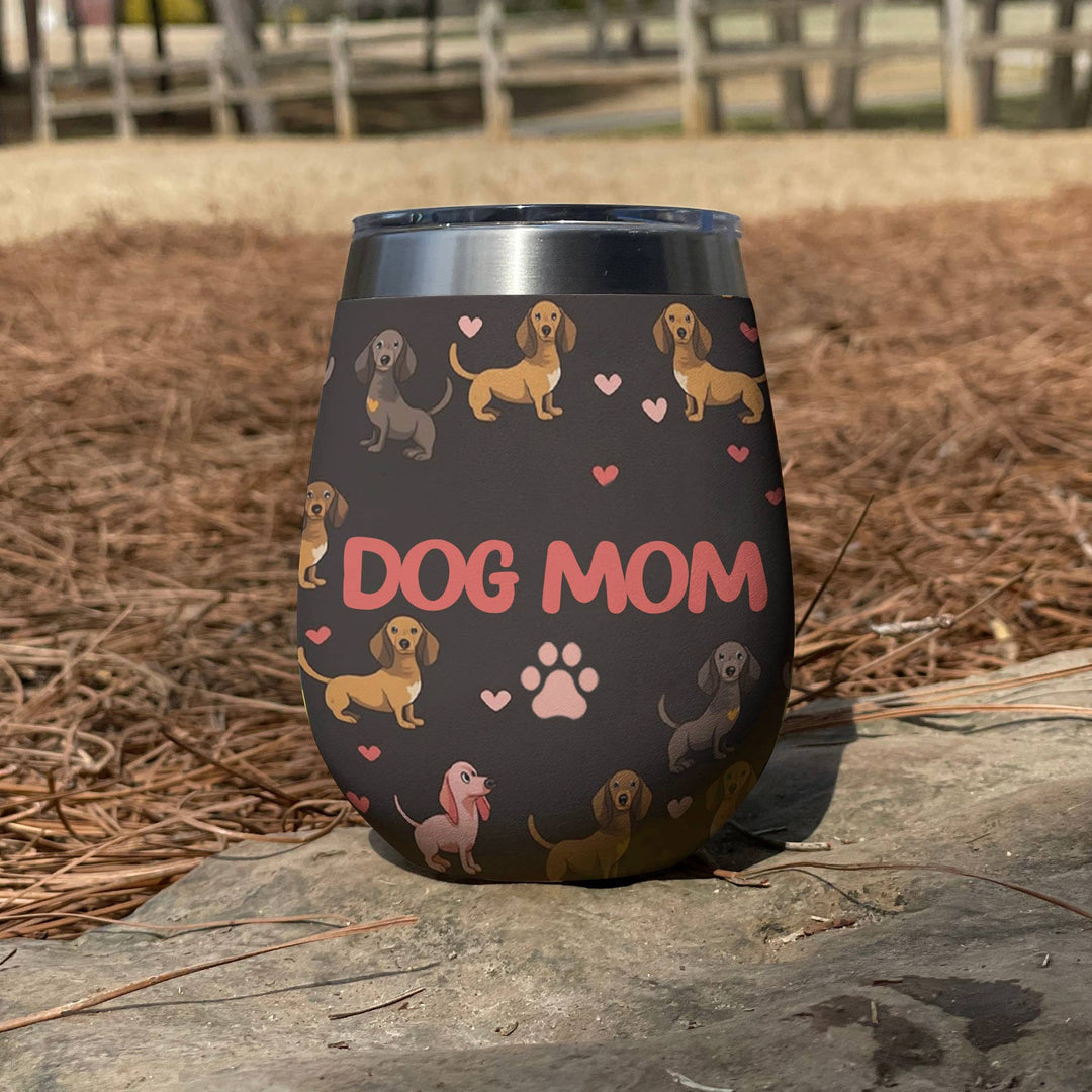 Shineful Wine Tumbler Dog Mom