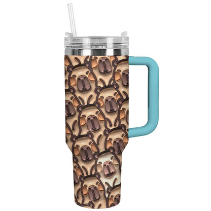 Shineful Tumbler Puffy Capybaras