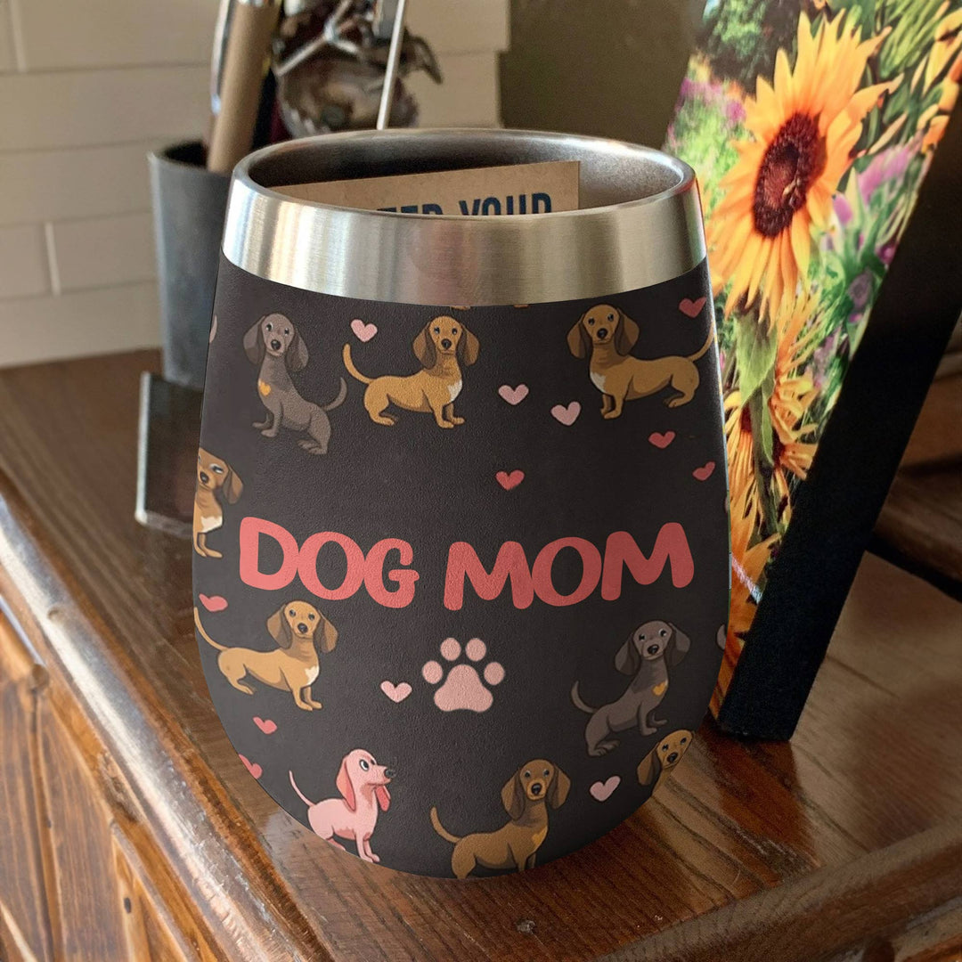 Shineful Wine Tumbler Dog Mom