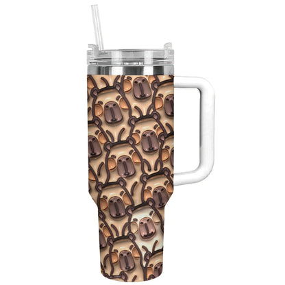 Shineful Tumbler Puffy Capybaras